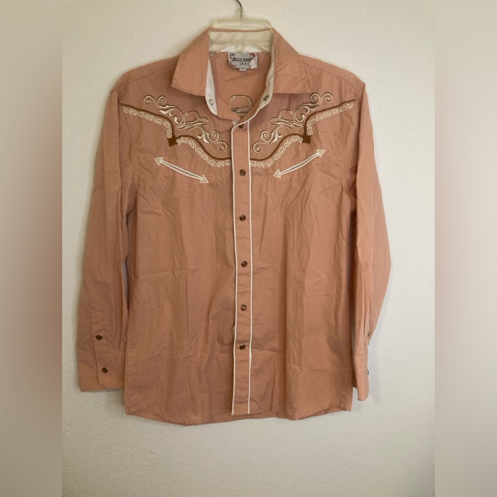 Kids Western Style Shirt - Tan